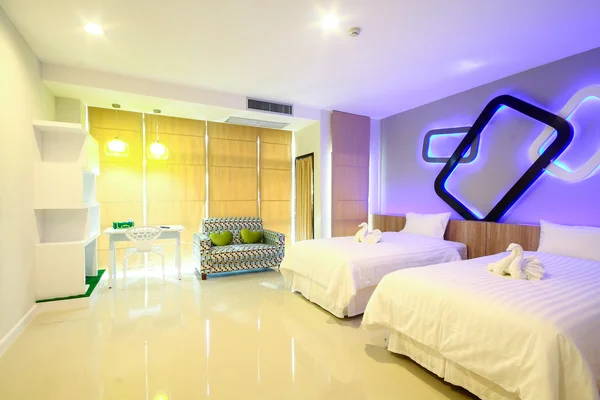 在泰国的彭世洛府酒店客房 — 图库照片