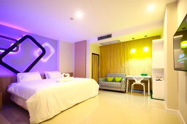 Hotel room at Phitsanulok province Thailand — Stock Photo, Image