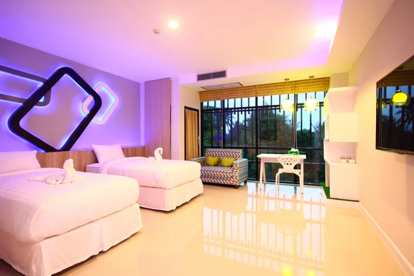 Hotel room at Phitsanulok province Thailand — Stock Photo, Image