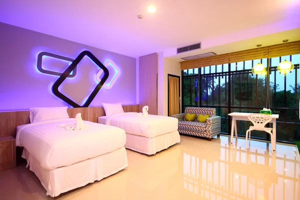 Hotelový pokoj v Phitsanulok provincie Thajska — Stock fotografie