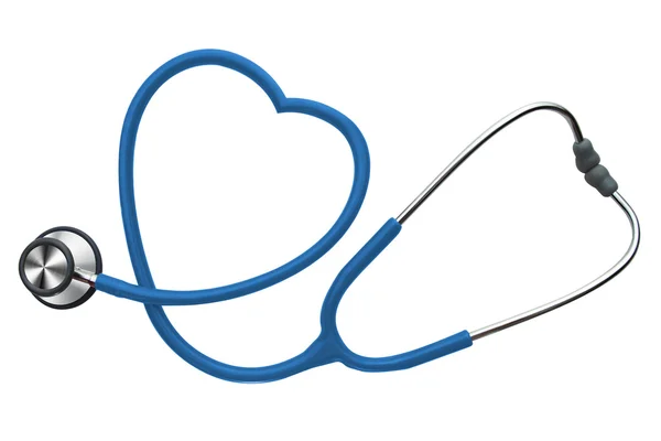 Beyaz arka planda stetoskop