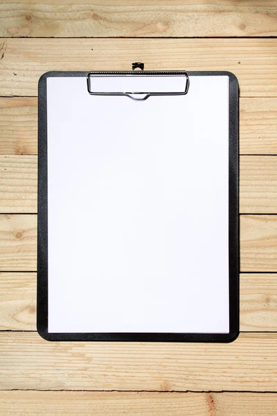 Black record board with white paper — Stock Photo, Image