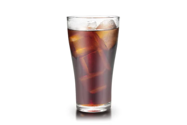 Fullt glas cola — Stockfoto