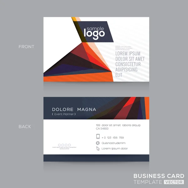 Abstract modern Business cards Design — Stock Vector