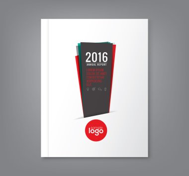 İş yıllık rapor kitap kapağı broşür afiş poster için soyut en az ünlem işareti şekiller tasarım arka plan