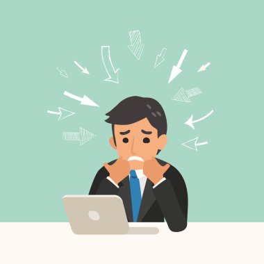 iş sorun konsept illüstrasyon