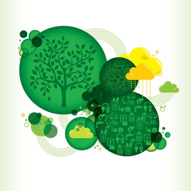 daire şekli eko tasarım düzeni