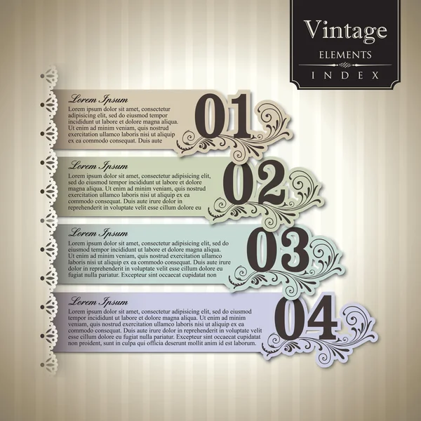 Vintage style Bar Graph — Stock Vector