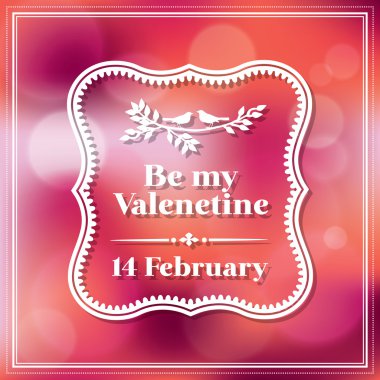 Valentine ve düğün kartı Bokeh arka plan