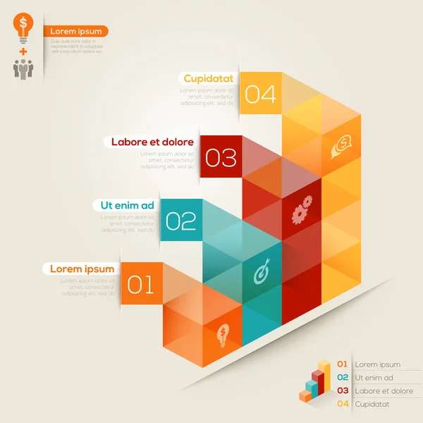 Isometric Shape Design Layout — 图库矢量图片