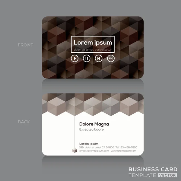 ビジネス カードのデザイン テンプレート — ストックベクタ
