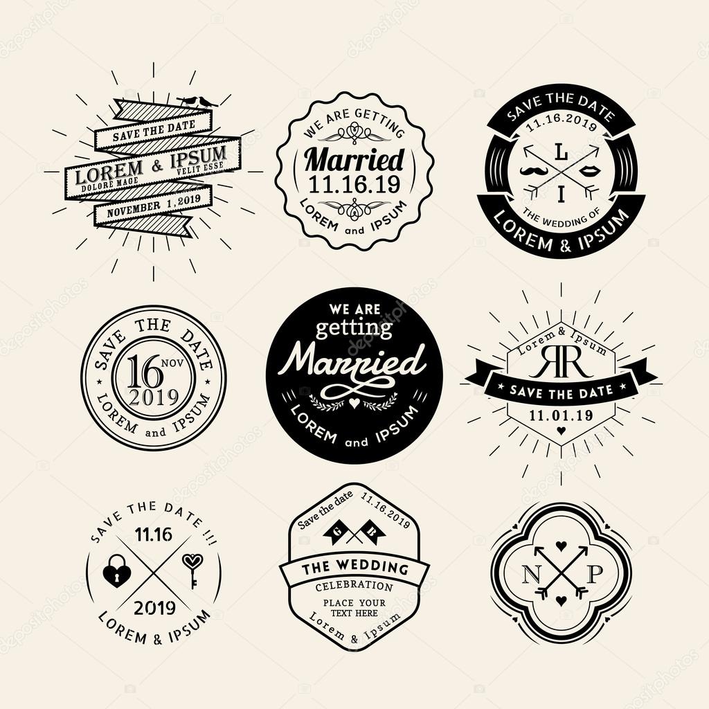 Alte abzeichen. vintage zeichen, retro premium abzeichen und logo emblem  rahmen set