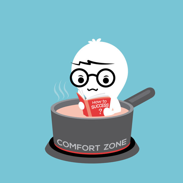 Comfort Zone cartoon Illustration