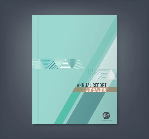 Abstrakte Dreieck-Streifen-Form Hintergrund für Geschäftsbericht Buch Cover Broschüre Flyer — Stockvektor