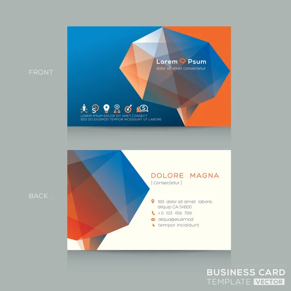 Modelo de Design de cartões de visita — Vetor de Stock