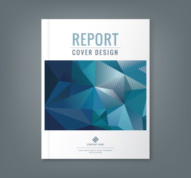 Abstract low polygonal shape background for business annual report cover