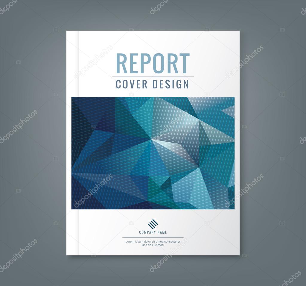 Abstract low polygonal shape background for business annual report cover