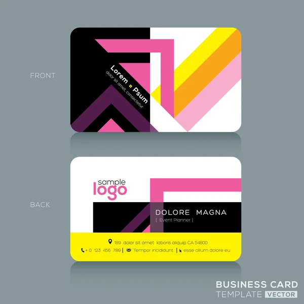 Business cards Design Template — Stock Vector