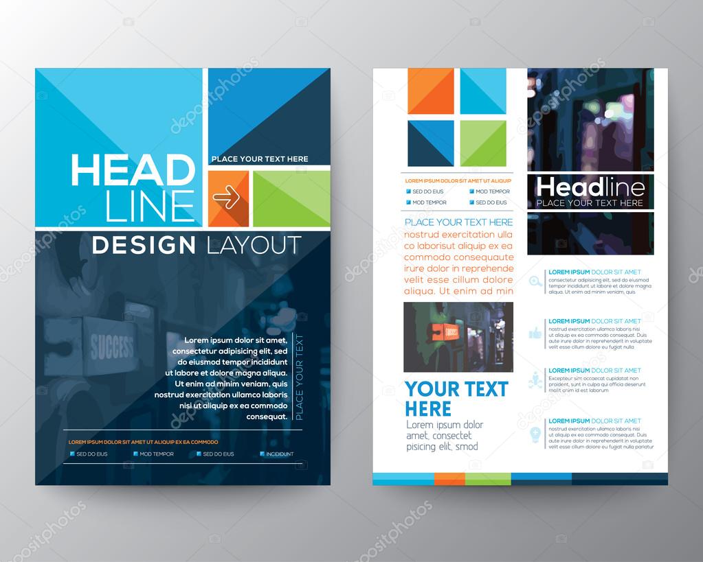 Brochure Flyer design Layout vector template