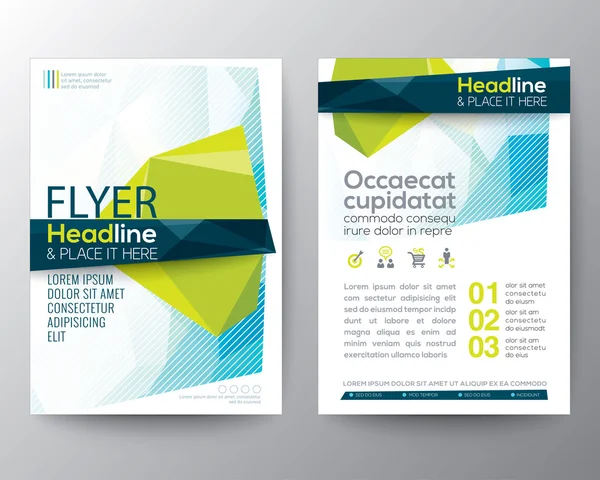 Abstracte lage veelhoek achtergrond voor Poster Brochure Flyer ontwerp — Stockvector