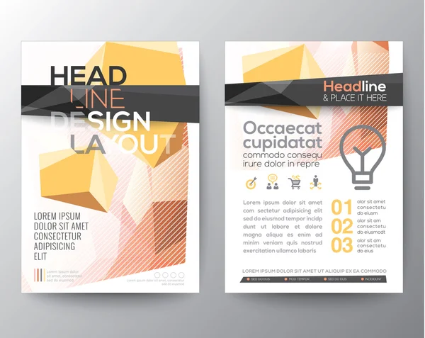 Abstracte lage veelhoek achtergrond voor Poster Brochure Flyer design lay-out — Stockvector