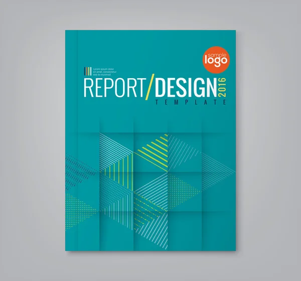 Abstracte driehoek vormen achtergrond voor zakelijke jaarlijkse verslag boek cover brochure folder affiche — Stockvector
