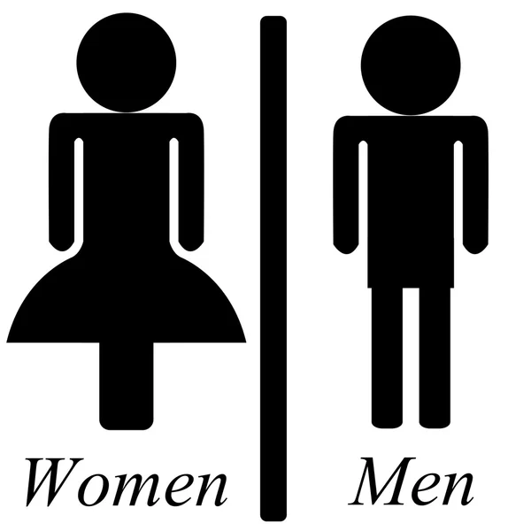 WC mannen & vrouwen — Stockfoto