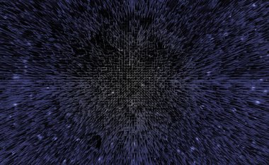 Mavi dijital soyut piramit arka plan