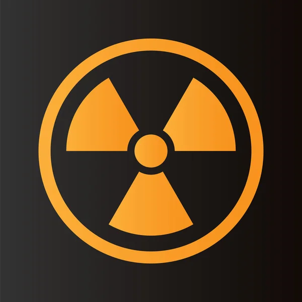 Symbole du vecteur radioactif . — Image vectorielle