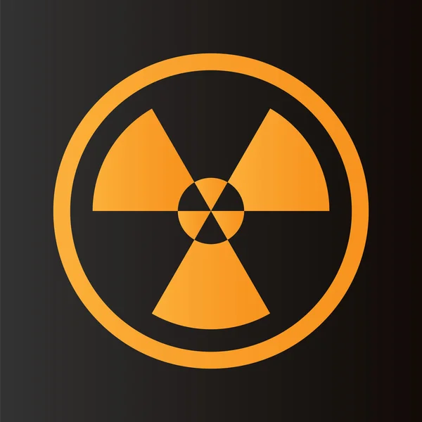 Radioactive vector symbol. — Stock Vector