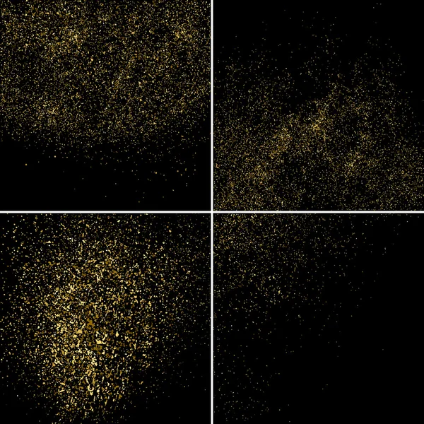 Guld glitter textur vektor. — Stock vektor