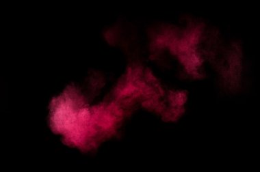 Kırmızı ve pembe toz patlama.