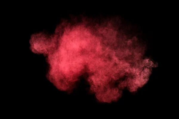 Explosão de pó vermelho e rosa . — Fotografia de Stock
