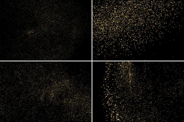 Gold glitter textuur vector. — Stockvector