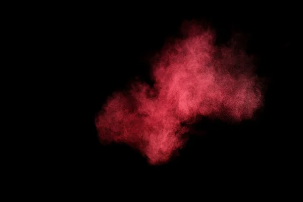 赤とピンクの粉塵爆発. — ストック写真
