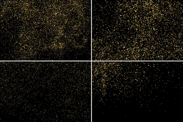 Gold glitter textuur vector. — Stockvector