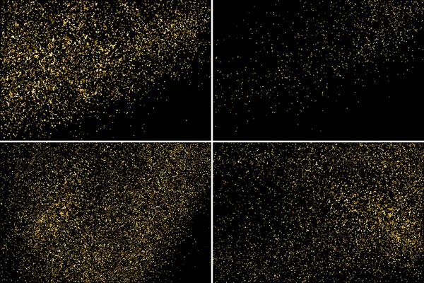 Gold glitter textuur vector. — Stockvector
