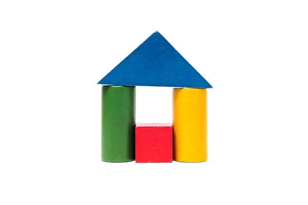 House made of old cubes. — Stock Photo, Image