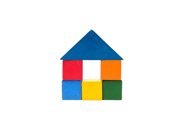 House made of old cubes. — Stock Photo, Image