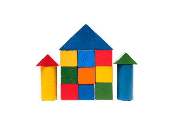 House made of old cubes. — Stock Photo, Image