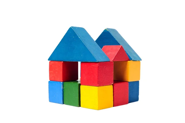 House made of old cubes. — Stock Photo, Image