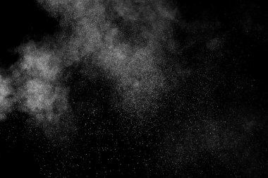 Soyut beyaz toz patlama