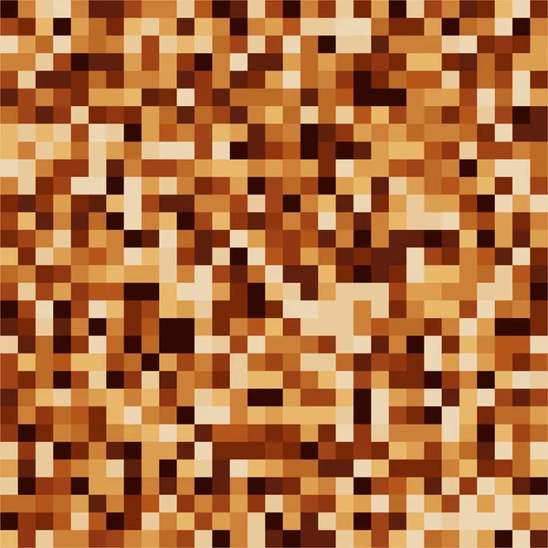 Kaffe färg mosaik textur vektor. — Stock vektor