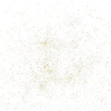 Altın glitter doku üzerinde beyaz izole.