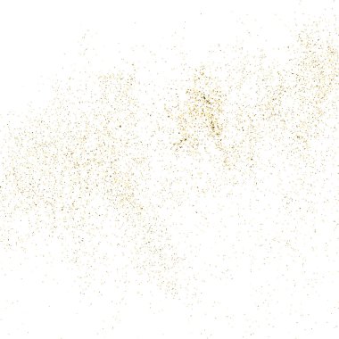 Altın glitter doku üzerinde beyaz izole.