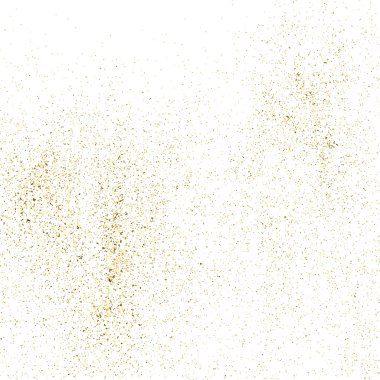 Altın glitter doku üzerinde beyaz izole.
