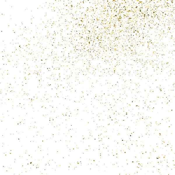 Gold glitter Textur isoliert auf Weiß. — Stockvektor