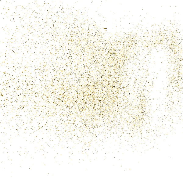 Altın glitter doku üzerinde beyaz izole.