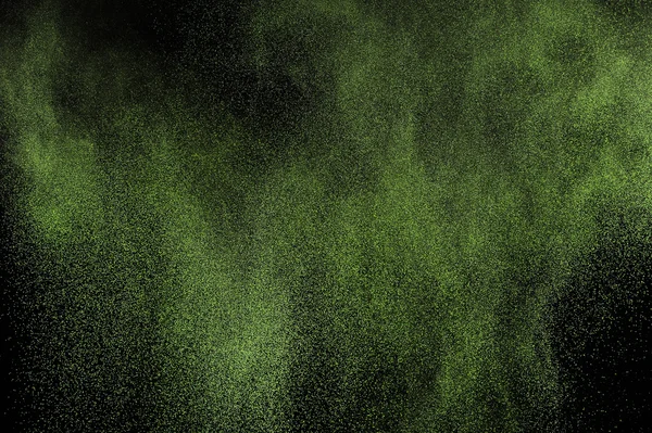 Ljus grön pulver explosion. — Stockfoto
