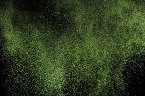 Light green powder explosion.